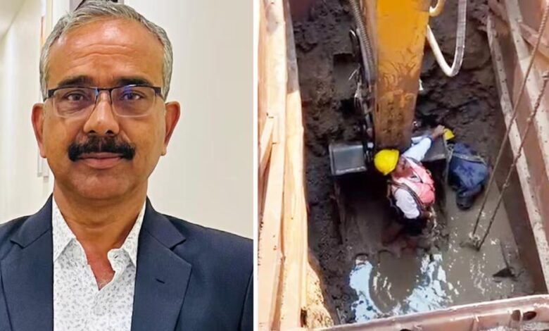 भोपाल :एग्जीक्यूटिव इंजीनियर आरके त्रिवेदी ने 22 फीट गहरे गड्ढे में उतरकर की सीवेज लाइन की सफाई, 400 परिवारों की राहत