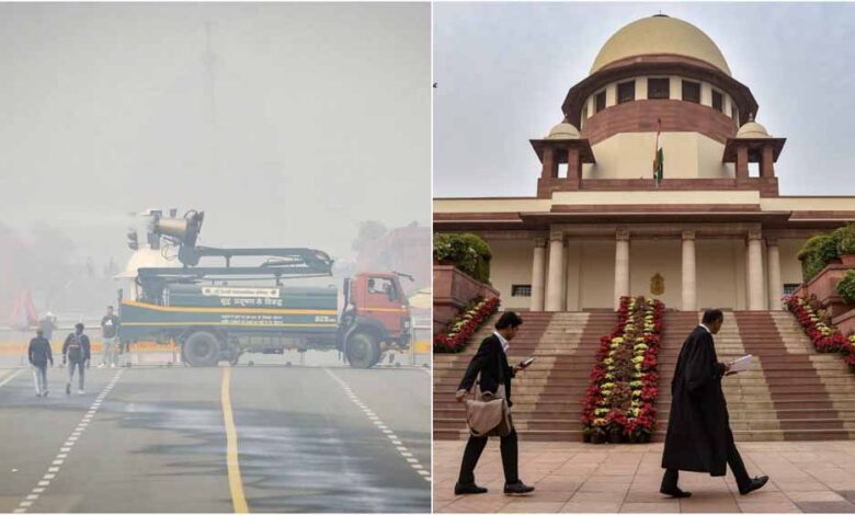 प्रदूषण-पर-सुप्रीम-कोर्ट-सख्त:-who-की-सीमा-50,-दिल्ली-ncr-में-एयर-क्वालिटी-450-पार