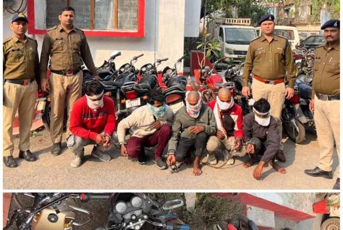 मध्यप्रदेश पुलिस द्वारा अंतरराज्यीय वाहन चोरी के प्रकरणों में व्यापक कार्रवाई