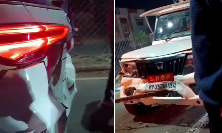 अशोकनगर में सिंधिया के काफिले की कारें टकराईं, एसडीओपी और तहसीलदार घायल; गाड़ियां भी क्षतिग्रस्त