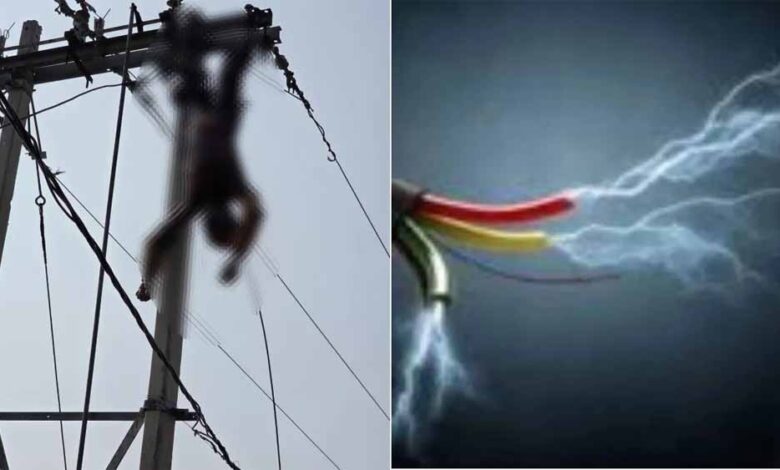 लाइनमैन की बात मानकर खंभे पर चढ़ा युवक, अचानक करंट लगने से दर्दनाक मौत