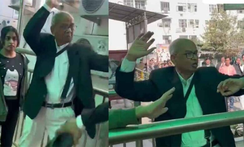 cji-पर-जूता-फेंकने-वाले-वकील-की-पिटाई,-‘सनातन’-के-जयकारे-से-गूंजा-परिसर