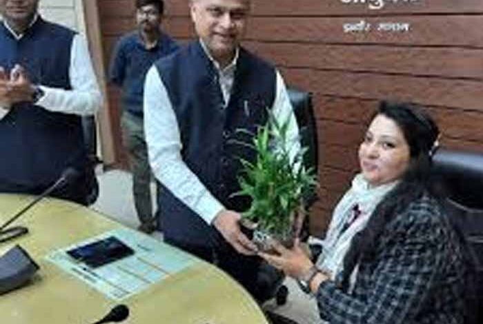 सुश्री पूजा गर्ग एक दिन के लिए बनी आयुक्त दिव्यांगजन