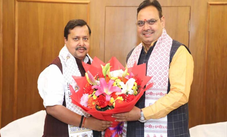 मुख्यमंत्री-भजनलाल-शर्मा-ने-भाजपा-के-राष्ट्रीय-कार्यकारी-अध्यक्ष-नितिन-नबीन-से-की-शिष्टाचार-भेंट