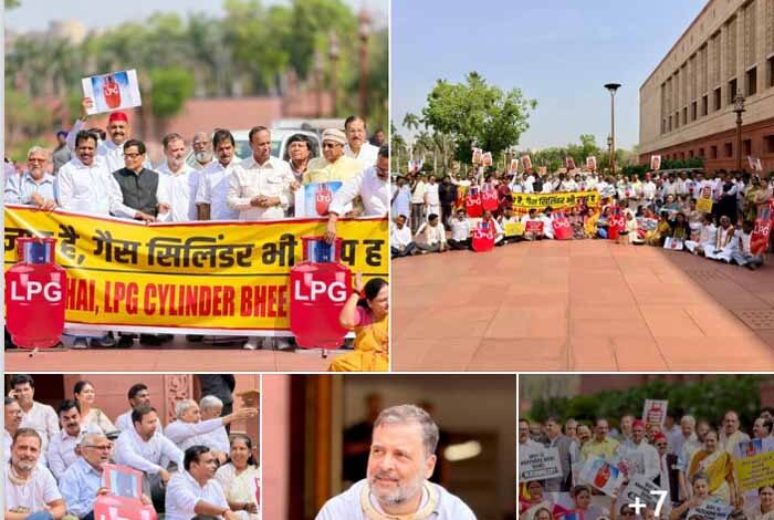 LPG संकट पर राहुल गांधी का तंज: ‘संसद से नरेंद्र गायब, देश से सिलेंडर गायब’