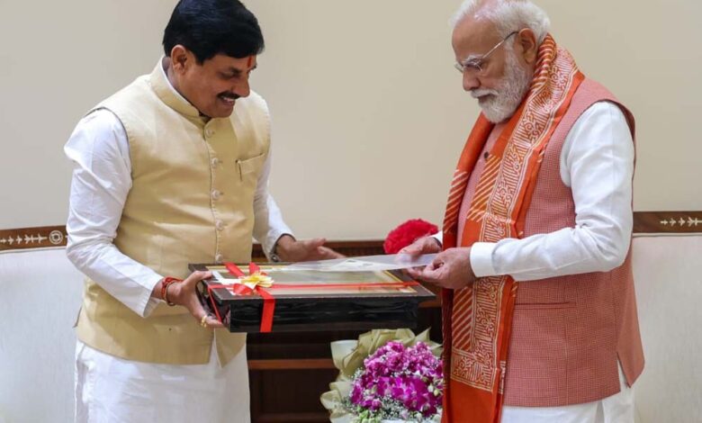 प्रधानमंत्री  मोदी से मुख्यमंत्री डॉ. यादव ने नई दिल्ली में की भेंट
