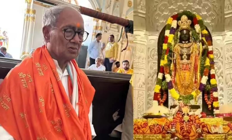 कांग्रेस नेता दिग्विजय सिंह ने अयोध्या में किया रामलला का दर्शन, कहा – मैंने राम मंदिर का विरोध नहीं किया