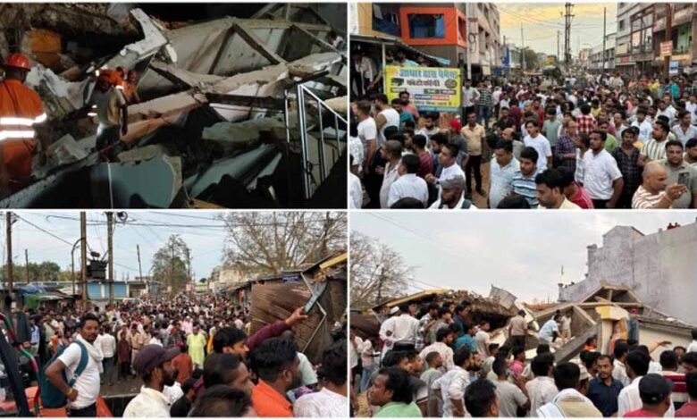 अनूपपुर में भवन गिरने से दो की मौत, कई मलबे में दबे; दो घायल अस्पताल में भर्ती