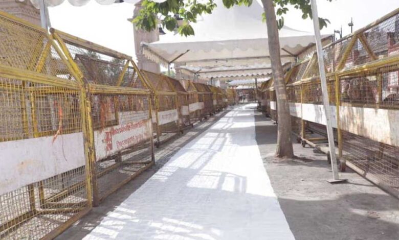 महाकाल मंदिर में 13,000 स्क्वेयर फीट में बन रहा हीट प्रूफ पाथ-वे, श्रद्धालुओं की सुविधा के लिए