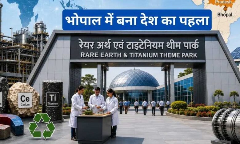 भोपाल में आज देश का पहला रेयर अर्थ टाइटेनियम पार्क होगा उद्घाटन